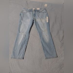 Universal Thread Light Wash Mid-Rise Curvy Skinny Jeans